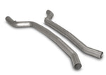 A front close up view of the Connection tube package with valves for Remus Exhaust with white background
