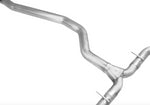 A close up view of Stillen Cat-Back Exhaust System for Honda Civic Hatchback (EX-L & Sport Touring) 2022+