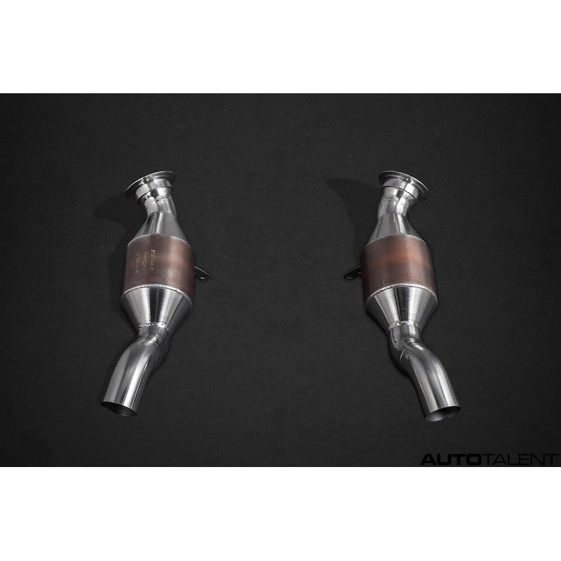 Capristo Exhaust Sports Cats 100 Cell with Heat Blankets For Ferrari 458 Spider - AutoTalent