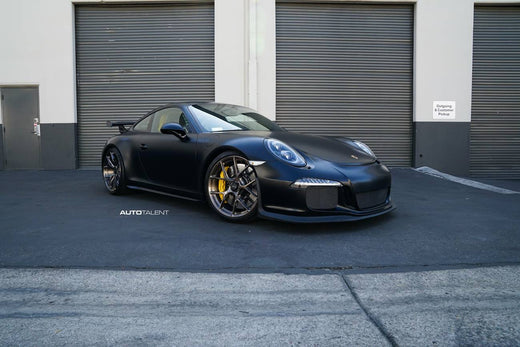 Porsche 991 GT3 on 20 inch BBS FI-Rs in custom Brushed Black Chrome