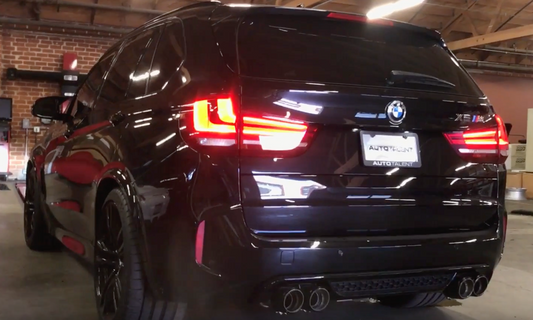 BMW F85 X5M with FI Exhaust + FI Catless Downpipe