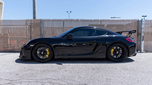 Porsche GT4 with 20 inch Satin Black BBS FI-Rs