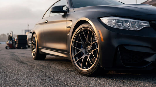 APEX EC-7 wheels on a BMW M3 - hero image for ARC-8 vs EC-7 comparison guide