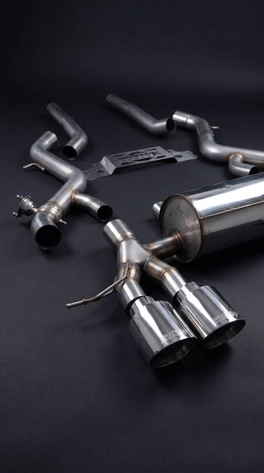 Milltek Sport stainless steel cat-back exhaust system with polished tips