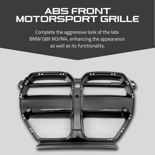 BMW G8X M3 and M4 ABS Front Motorsport Grille from Vorsteiner - New $599 Price!