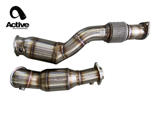 Active Autowerke downpipes with gesi high flow cat