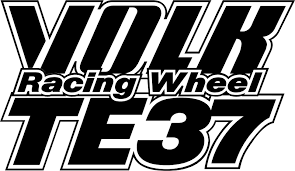 Volk racing TE37 logo in black