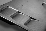 Louvers on the Capristo Ferrari 488 GTB carbon rear air guide, close-up