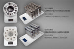 Weight comparison of Capristo wheel spacers and titanium bolts versus normal wheel spacers