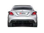 Akrapovic Evolution Line (Titanium) MTP-ME/T/2H/1 for Mercedes-Benz C63 AMG Sedan (W205) 2015-2018, top view