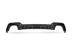 A back wide view of AUTOTECKNIC DRY CARBON PERFORMANTE REAR DIFFUSER - BMW G20 M340I PRE-LCI 2019-2022 with white background