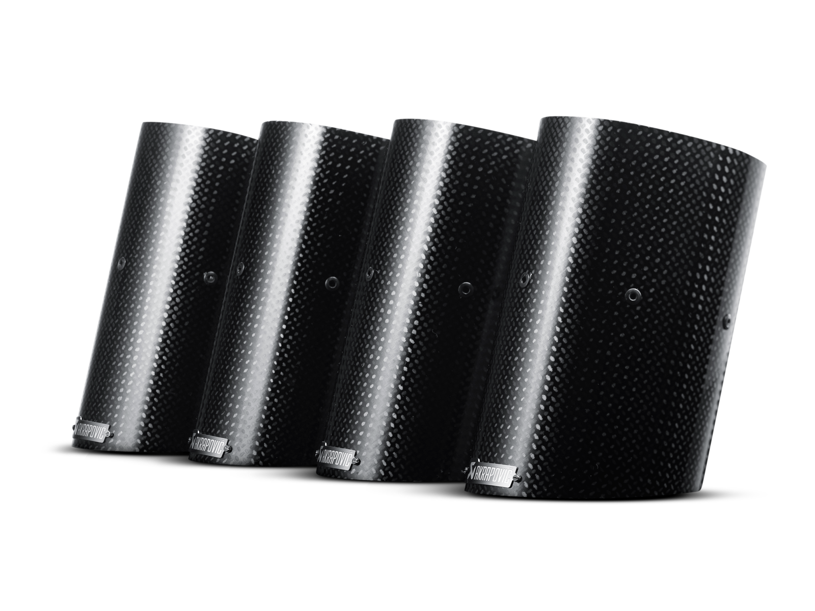 Akrapovic Tail pipe set (Carbon) TP-CT/3 for BMW M3 (E90/E92/E93) 2008-2013, rear view
