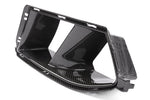 A side view of DINAN AIR INLETS BMW M3/M4 2021-2024 with white background
