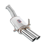 wide view of Supersprint Rear exhaust "Racing" OO70 100% Stainless Steel for Alpina B6 (E36) 1992-1994 with white background
