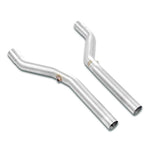 wide view of Supersprint Front pipes kit Right - Left for BMW Z3 Roadster / Coupè - All models (For V8 - LS1 / Mustang engine conversion) 1996-2002 with white background