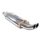 close side view of Supersprint Racing package - B DTM Endpipes for BMW E30 M3 2.3L 1985-1992 with white background