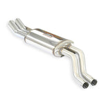 side view of Supersprint Rear "Racing" exhaust DTM OO70 for BMW E30 M3 2.3L 1985-1992 with white background