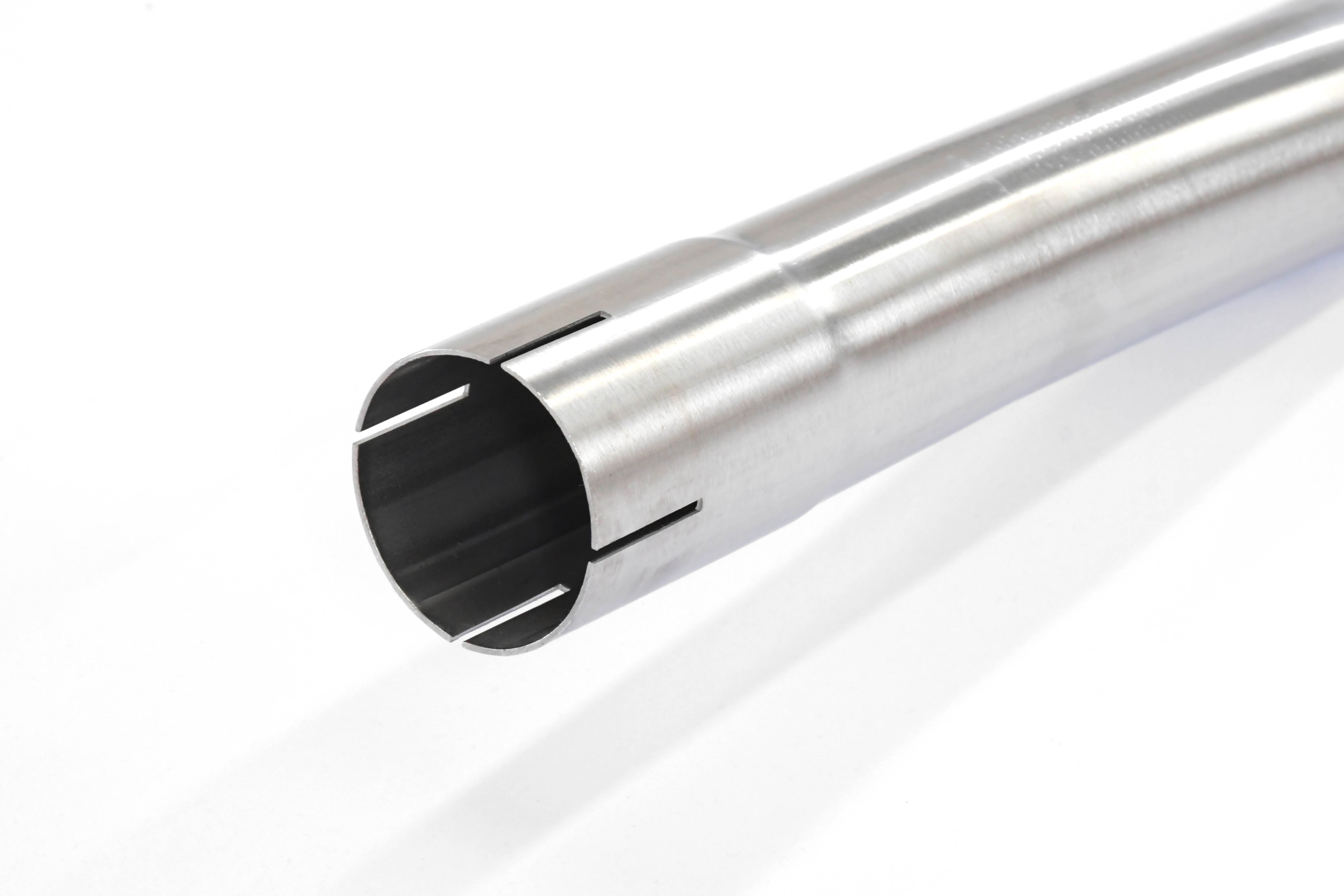 close side view of Supersprint "Cat.-Back" rear exhaust Racing OO70 for BMW E36 318ti Compact 1994-1995 with white background