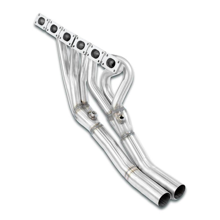 wide top view of Supersprint Manifold (Left Hand Drive) for BMW E30 - M50 / M52 / M54 1990-2006 with white background