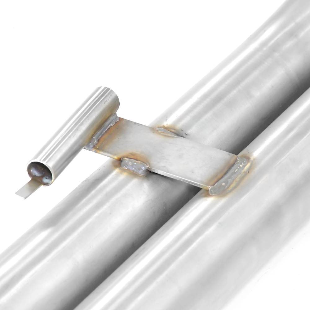 close side view of Supersprint Rear exhaust OO70 DTM for BMW E30 - S50 / S52 engine conversion 1995-1999 with white background