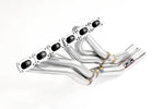 close side view of Supersprint Manifold (Left Hand Drive) for BMW E30 - S50 / S52 engine conversion 1995-1999 with white background