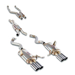 wide top view of Supersprint Sport Headers Back Package for BMW E92 Coupè M3 4.0 V8 2007-2013 with white background
