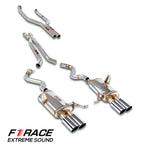 wide overview of Supersprint F1 Race Headers Back Package for BMW E92 Coupè M3 4.0 V8 2007-2013 with white background