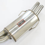 close top view of Supersprint Racing Rear Exhaust OO70 for Alpina B8 E36 4.0i V8 1995-1999 with white background