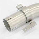 close side view of Supersprint Front pipes kit + silencers (Replaces catalytic converter) for BMW E90 M3 2007-2011 with white background