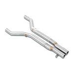 wide view of Supersprint Right & Left Front Pipes Kit for Alpina B8 (E36) 4.0i V8 1995-1999 with white background