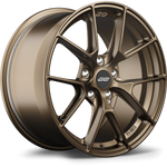 Bronze finished alloy wheel with multi-spoke design and center cap on clean white background - APEX Wheels wheel for 17x9 ET61 5x114.3 - Satin Bronze