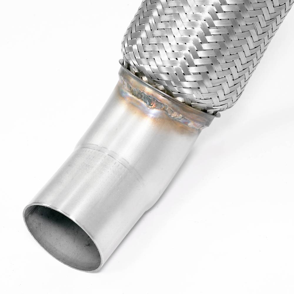 close view of Supersprint Downpipe (Replace diesel-soot filter) for BMW E90 Sedan 2006-2009 with white background