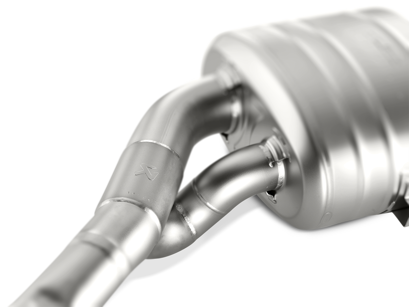 Akrapovic Audi S6 Sedan / S7 Sportback (C7) Evolution Line Cat Back (Titanium) w/ Carbon Tips S-AU/TI/6H for Audi S6 Sedan C7 2013-2018, top view