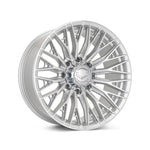 Vossen HFX-6 18x9 - 6x135 - ET0 - Super Deep Face - 87.1 - Silver Polished Wheel