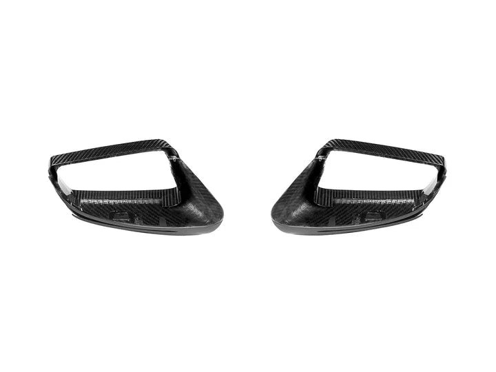 A back view of AUTOTECKNIC REPLACEMENT VERSION II DRY CARBON MIRROR COVERS - MERCEDES-BENZ SUV VEHICLES 2006-2019 with white background