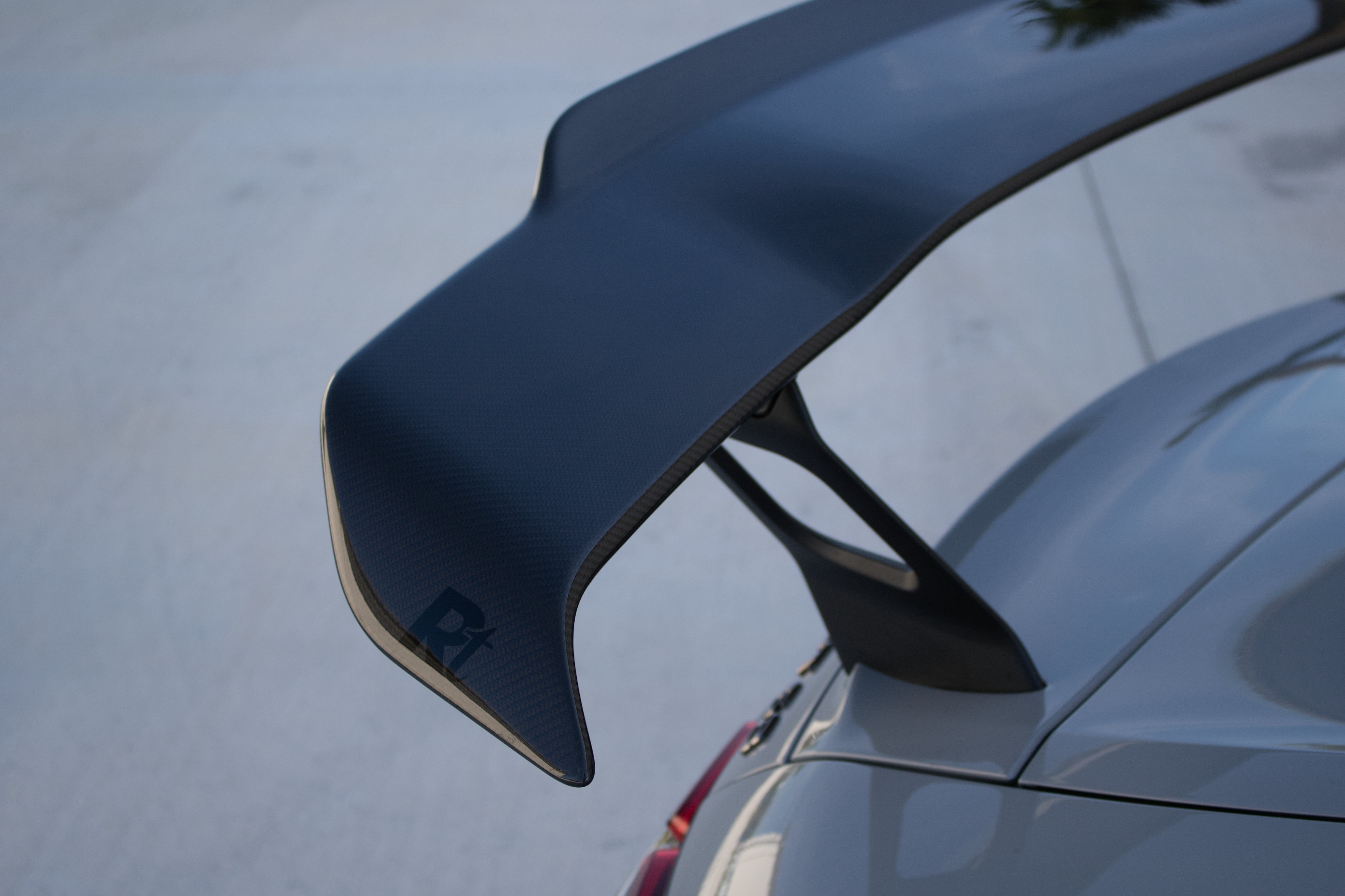 Underside of the carbon rear wing blade - Carbon Fiber Rear Wing for the 2024-2026 AMG GT 55 / GT 63 Coupe