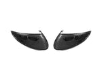 A back view of AUTOTECKNIC REPLACEMENT DRY CARBON MIRROR COVERS - PORSCHE 958 CAYENNE 2011–2014 with white background