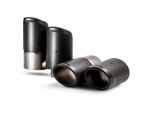 Akrapovic Porsche Cayenne V6 (536) Tail Pipe Set (Carbon) TP-CT/53 for Porsche Cayenne / Coupe 9Y0 2019-2023, angled view