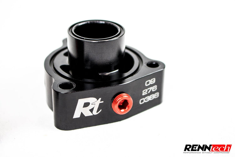 A front view of RENNtech Blow-Off Valve Adapter | 3.0L V6 | 4.0 L V8 BiTurbo Engines For Mercedes-Benz SL 450 AMG BiTurbo 2017-2021 with white background