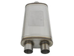 aFe MACH Force-Xp Muffler 3 IN ID Center/Dual-Outlet x 11 IN W x 6 IN H x 22 IN L - Oval Body