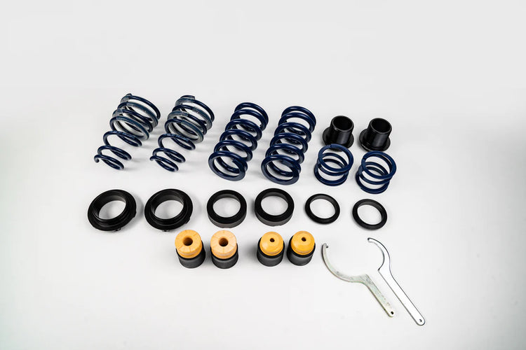 A top view of TECHART Threaded Spring Kit for Porsche 992 Turbo/ S