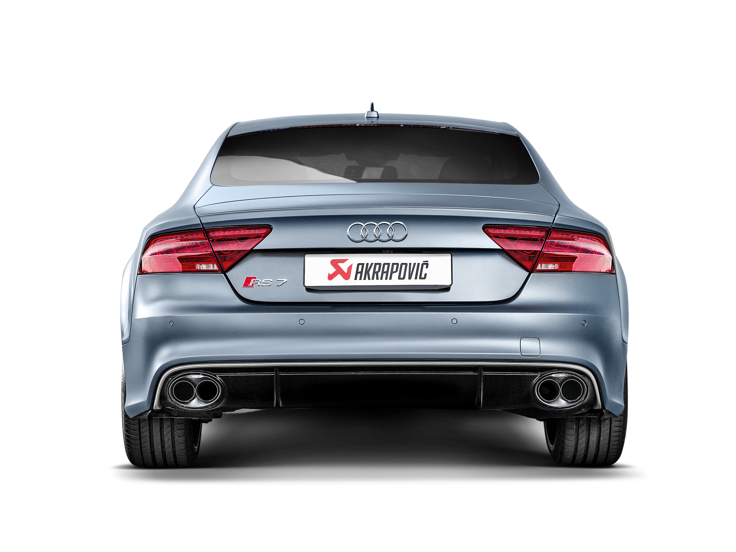 Akrapovic Evolution Line (Titanium) S-AU/TI/4H for Audi RS7 Sportback (C7) 2014-2018, top view