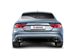 Akrapovic Evolution Line (Titanium) S-AU/TI/4H for Audi RS7 Sportback (C7) 2014-2018, top view