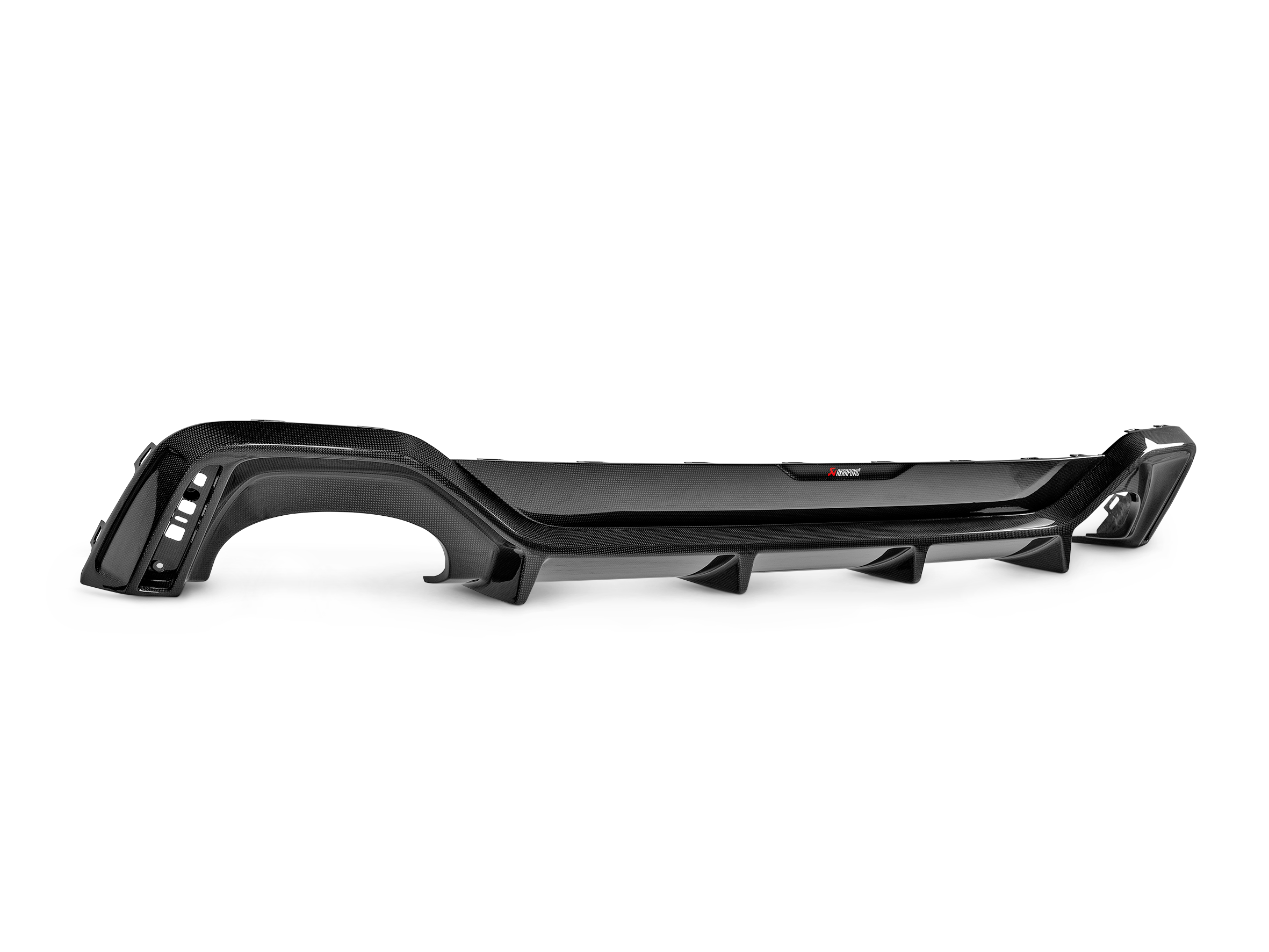 Akrapovic Audi RS6 Avant (C8) Rear Carbon Fiber Diffuser - High Gloss DI-AU/CA/1/G for Audi RS6 Avant C8 2021-2027, side view