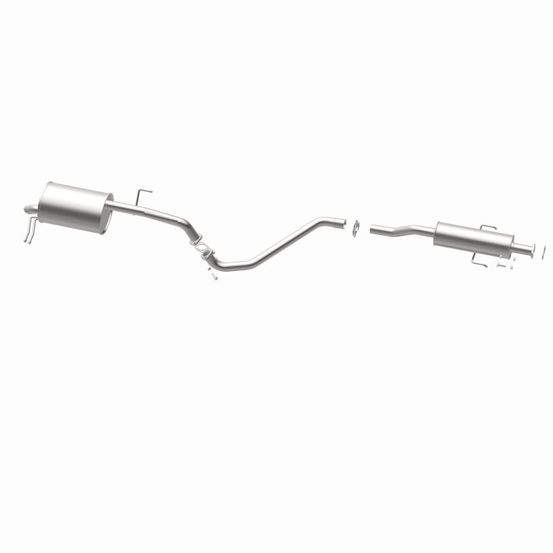 BRExhaust 106-0448 direct-fit exhaust kit, opposite rear three-quarter view of the turntable spin