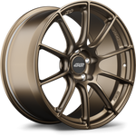 Bronze finished alloy wheel with ten-spoke design featuring five-bolt pattern and center cap - APEX Wheels wheel for 19x11 ET52 5x114.3 - Satin Bronze