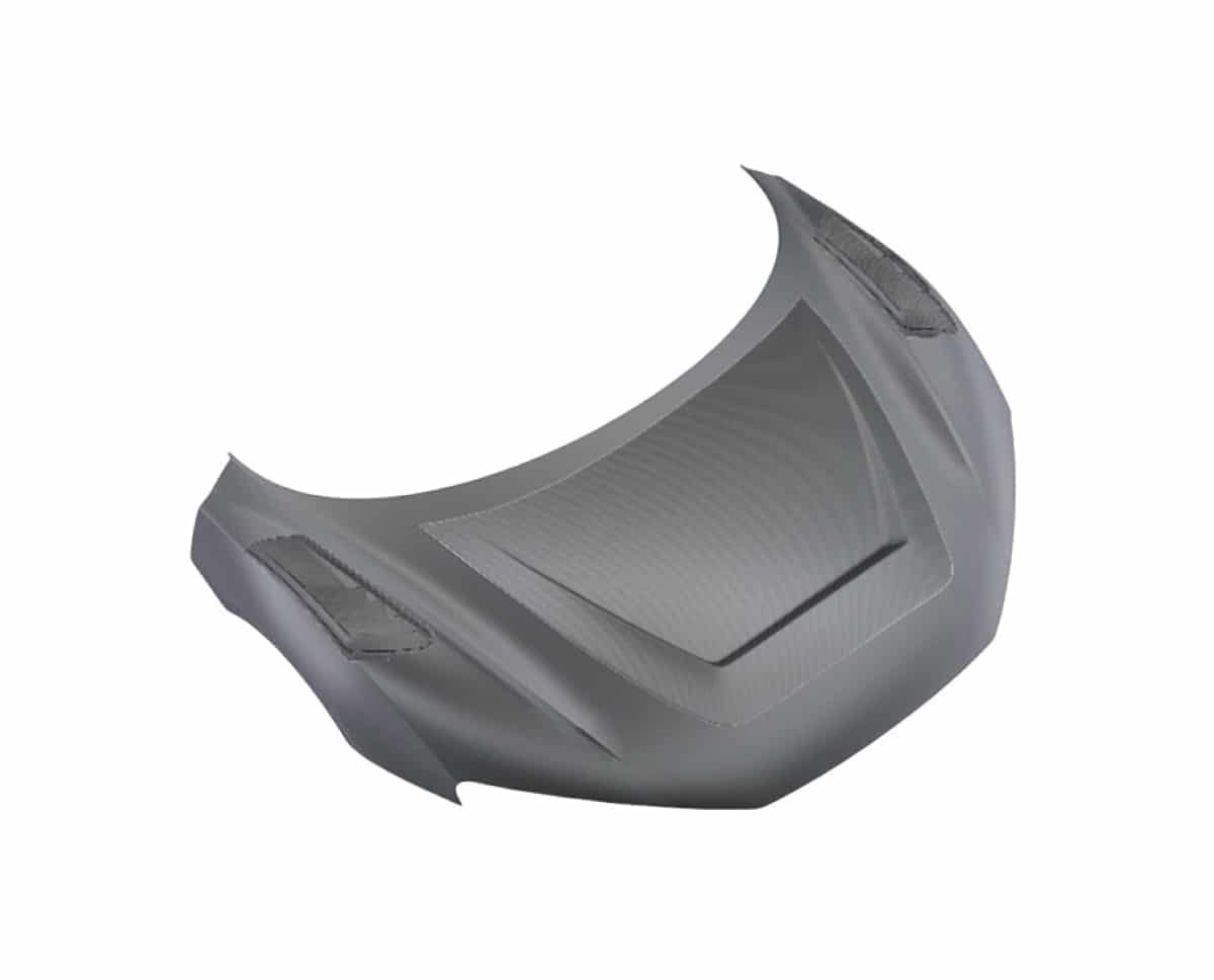 Audi R8 race hood, studio render