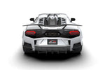 White Lamborghini Temerario rear view showing the carbon hatch louvers, render