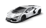 Render of a white Lamborghini Revuelto with vented front fenders