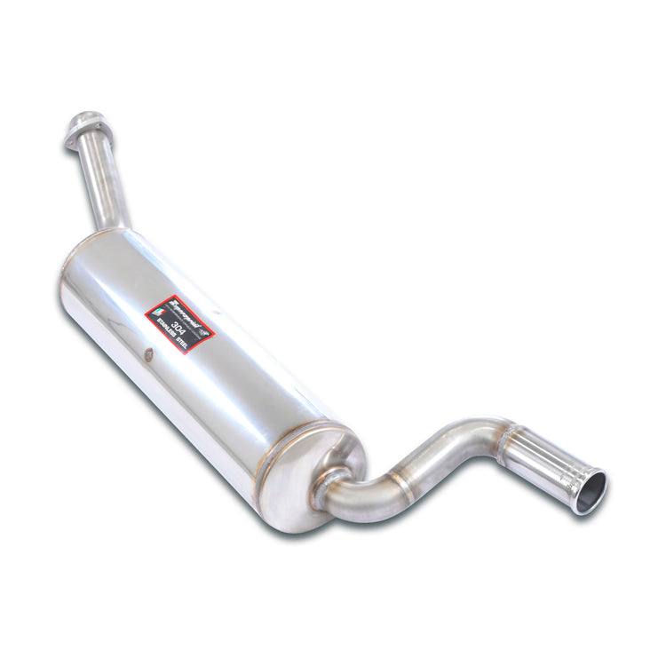 wide view of Supersprint Rear exhaust O54 "S-Bend" for BMW E21 315 / 316 / 318 / 318i 1975-1983 with white background
